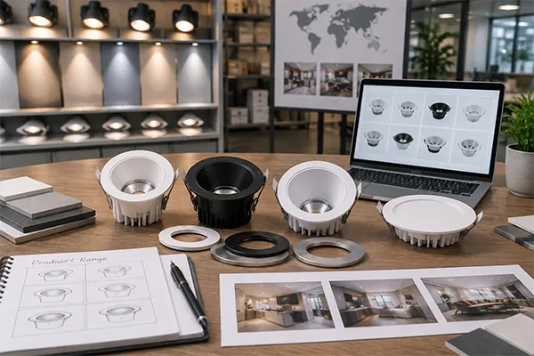LED downlight SKU planning LED downlight market trends used for distributor SKU planning and OEM customization