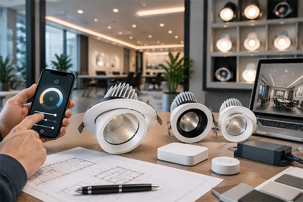Smart LED Downlight Control Review Smart LED downlight manufacturing and lighting control compatibility review