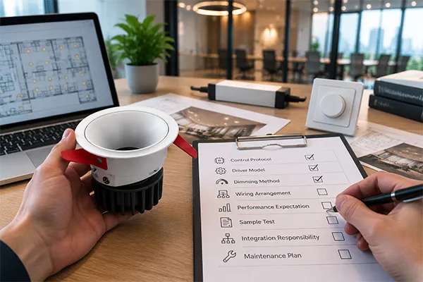 LED downlight compatibility checklist for buyers LED downlight demand procurement compatibility checklist