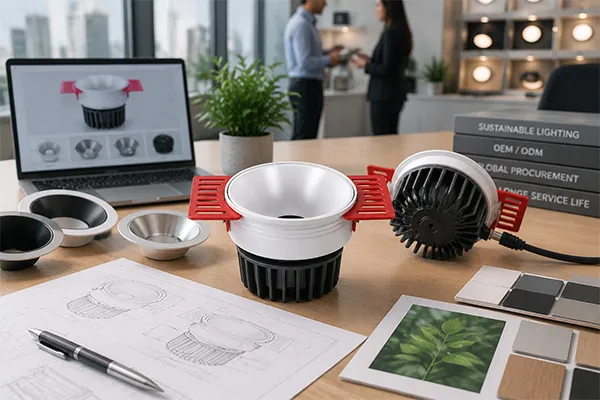 Sustainable LED downlight trends for global buyers Sustainable LED downlights for OEM ODM lighting projects and procurement teams