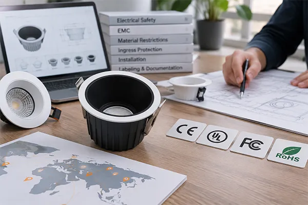 Lighting regulations and LED downlight configuration Lighting regulations influence LED downlight selection and product configuration