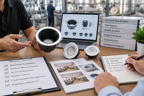 LED downlight supplier evaluation and regulatory readiness Supplier evaluation for compliant LED downlight selection