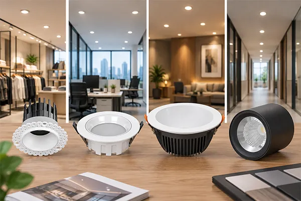LED downlight portfolio by sales channel LED downlight product portfolio selection by market channel and application